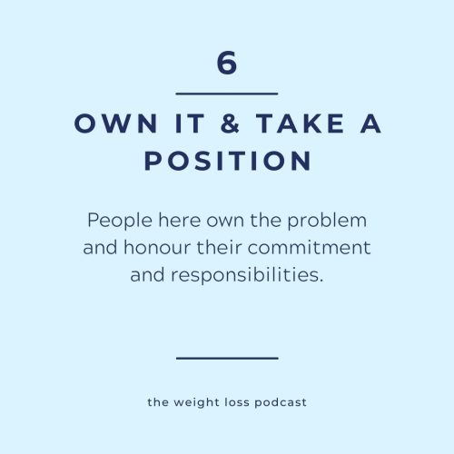Own it and take a position